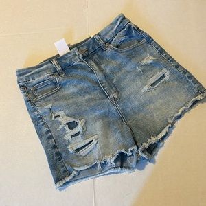 American Eagle CURVY HI-RISE distressed SHORTIE NE(X)T LEVEL STRETCH
